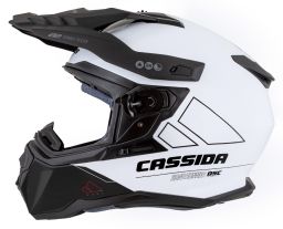 Prilba Road Runner Dual, CASSIDA (bílá/černá/černý matný šilt, plexi s prípravou pre Pinlock) 2025