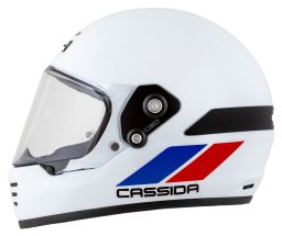 Prilba FormX FlatOut, CASSIDA (bílá/modrá/červená/červený šilt) 2025