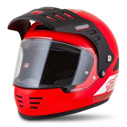 Prilba FormX Jawa RotaX, CASSIDA (červená/bílá/zlatá/černý matný šilt) 2025