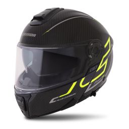 Prilba Modulo 2.1 Plus Carbon, CASSIDA (carbon/žlutá fluo/reflexní stříbrná/černá, plexi s prípravou pre Pinlock) 2025