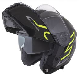 Prilba Modulo 2.1 Plus Carbon, CASSIDA (carbon/žlutá fluo/reflexní stříbrná/černá, plexi s prípravou pre Pinlock) 2025