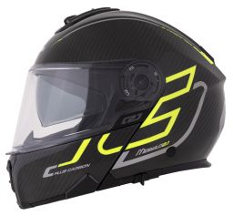 Prilba Modulo 2.1 Plus Carbon, CASSIDA (carbon/žlutá fluo/reflexní stříbrná/černá, plexi s prípravou pre Pinlock) 2025