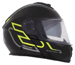 Prilba Modulo 2.1 Plus Carbon, CASSIDA (carbon/žlutá fluo/reflexní stříbrná/černá, plexi s prípravou pre Pinlock) 2025