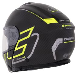 Prilba Modulo 2.1 Plus Carbon, CASSIDA (carbon/žlutá fluo/reflexní stříbrná/černá, plexi s prípravou pre Pinlock) 2025
