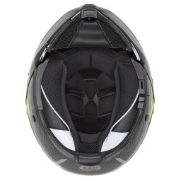 Prilba Modulo 2.1 Plus Carbon, CASSIDA (carbon/žlutá fluo/reflexní stříbrná/černá, plexi s prípravou pre Pinlock) 2025