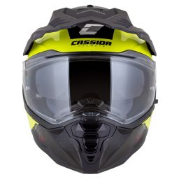 Prilba Road Runner Dual, CASSIDA (žltá fluo/černá/černý matný šilt, plexi s prípravou pre Pinlock) 2025