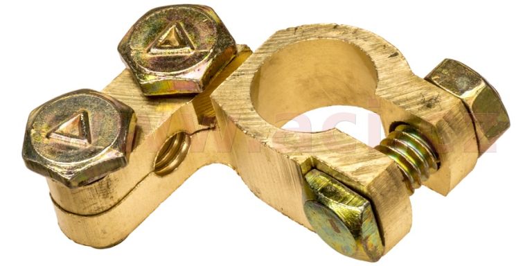 Mosadzná batériová svorka 15.9 mm Clasic -