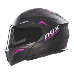 Prilba N968 Ultra, NOX (čierna matná,růžová) 2025