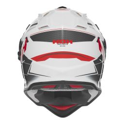 Prilba N312 Vapor, NOX (bílá,černá,červená) 2025