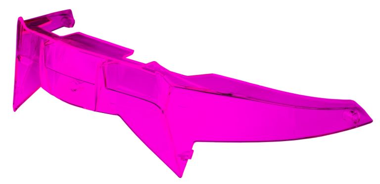 Aerodynamický stabilizátor pre prilby AERO, CASSIDA - ČR (ružový probarvený polykarbonát plast)