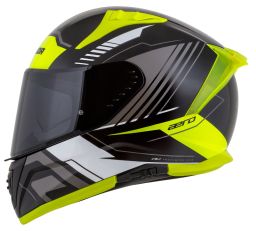 Prilba Aero Drome, CASSIDA (černá/žlutá fluo/bílá/šedá) 2025