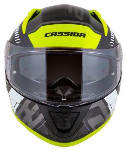 Prilba Aero Drome, CASSIDA (černá/žlutá fluo/bílá/šedá) 2025
