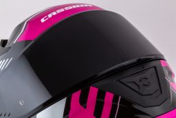 Prilba Aero Drome, CASSIDA (čierna met./růžová/bílá) 2025