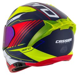 Prilba Aero Drome, CASSIDA (modrá met./žlutá/oranžová/červená/bílá) 2025