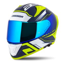 Prilba Aero Drome, CASSIDA (modrá/žlutá fluo/světle modrá/bílá) 2025