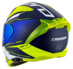 Prilba Aero Drome, CASSIDA (modrá/žlutá fluo/světle modrá/bílá) 2025