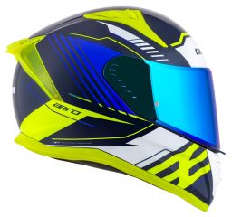 Prilba Aero Drome, CASSIDA (modrá/žlutá fluo/světle modrá/bílá) 2025