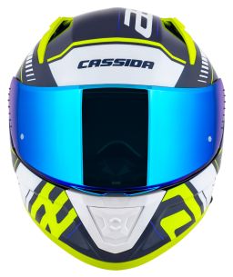 Prilba Aero Drome, CASSIDA (modrá/žlutá fluo/světle modrá/bílá) 2025