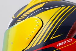 Prilba Aero Drome, CASSIDA (modrá/žlutá fluo/oranžová/červená/světle modrá/bílá) 2025