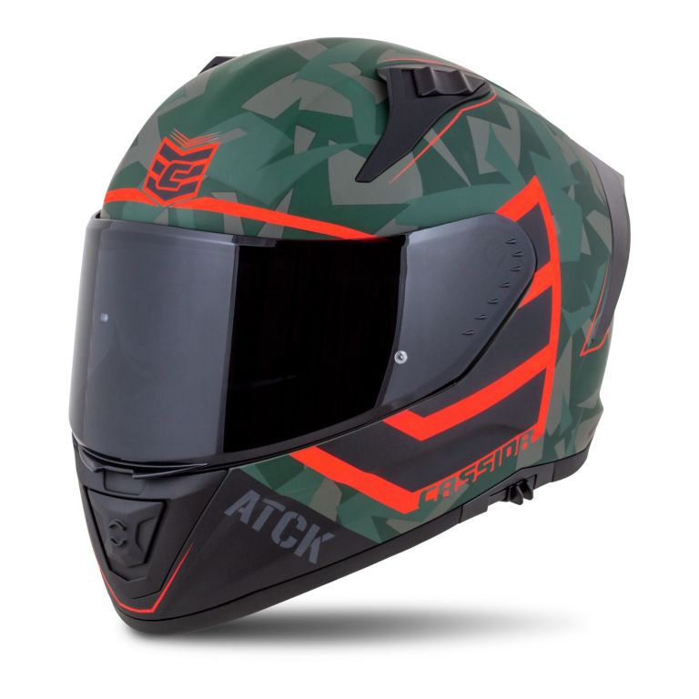 Prilba Aero ATCK, CASSIDA (zelená camo/černá/šedá/oranžová) 2025