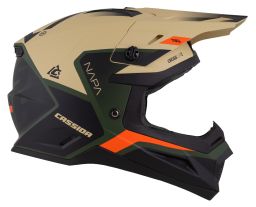 Prilba Cross Cup 2 Napa, CASSIDA (písková/zelená/oranžová/černá matná) 2026