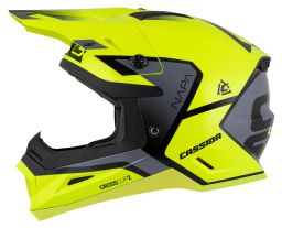 Prilba Cross Cup 2 Napa, CASSIDA (žltá fluo/černá/šedá perleť) 2025