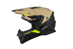 Prilba Cross Cup 2 Napa Junior, CASSIDA, detská (písková/zelená/žlutá fluo/černá matná) 2026