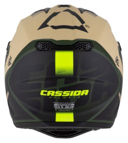 Prilba Cross Cup 2 Napa Junior, CASSIDA, detská (písková/zelená/žlutá fluo/černá matná) 2026
