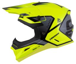 Prilba Cross Cup 2 Napa Junior, CASSIDA, detská (žltá fluo/černá/šedá perleť) 2026