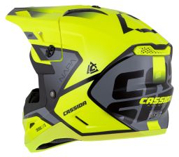 Prilba Cross Cup 2 Napa Junior, CASSIDA, detská (žltá fluo/černá/šedá perleť) 2026