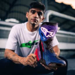 Topánky SUPERTECH R VENTED limitovaná edícia MARTINATOR JORGE MARTIN, ALPINESTARS (modrá/fialová/červená/černá) 2025