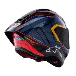 Prilba SUPERTECH R10 limitovaná edícia MARTINATOR JORGE MARTIN, ALPINESTARS (modrá/fialová/červená/žlutá) 2025