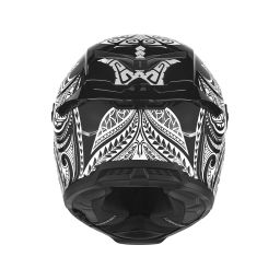 Prilba GOLIATH MAORI, NOX EXKLUSIV (čierna matná, biela) 2025