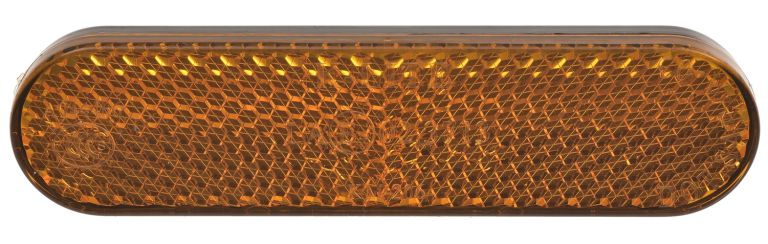 Odrazka obdĺžniková, Q-TECH (oranžová, 95 x 23 mm)