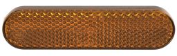 Odrazka obdĺžniková, Q-TECH (oranžová, 95 x 23 mm)