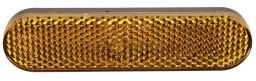Odrazka obdĺžniková, Q-TECH (oranžová, sa zajišťovacím čapom, 95 x 23 mm)