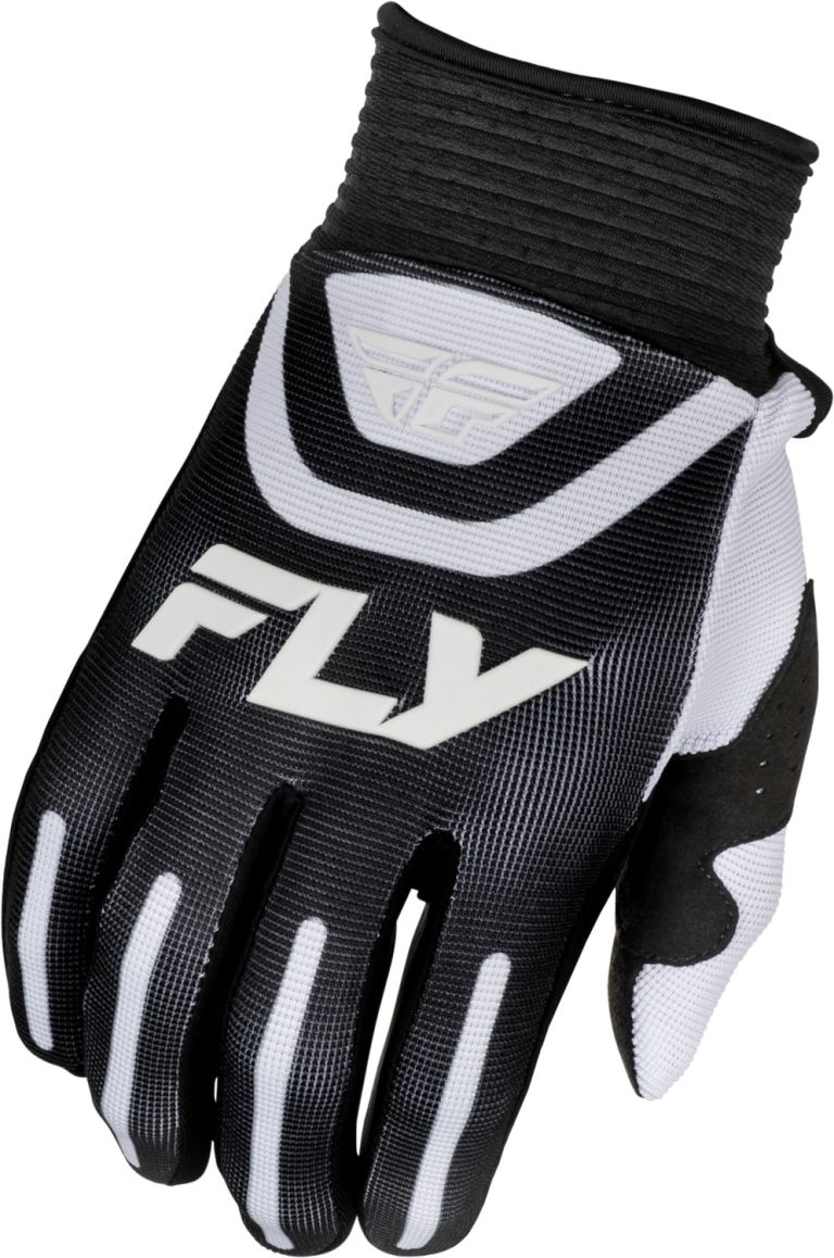 Rukavice F-16. FLY RACING - USA 2025 (černá/bílá)