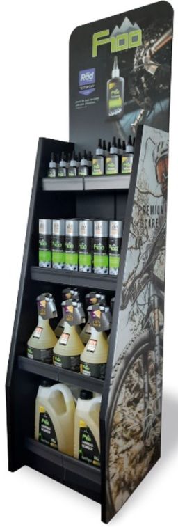 F100 stojan: Premium Ground Display (plast)