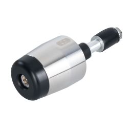 Závažia riadidiel BAR END s redukciou pre vnútorný priemer 13 a 18 mm (vonkajší 22 a 28,6 mm), OXFORD (stříbrné/černé, pár)