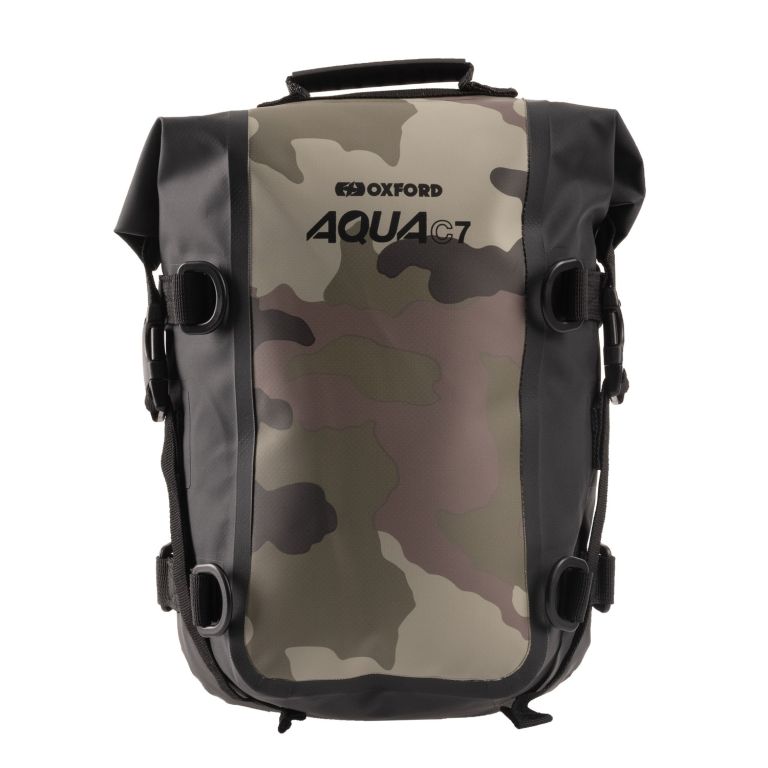 Brašna na padací rám AQUA C7 crash bar bag, OXFORD (maskáč, objem 7l)