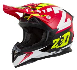 Prilba X1.9 TARGA, ZED (červená/žlutá fluo/černá/bílá) 2025