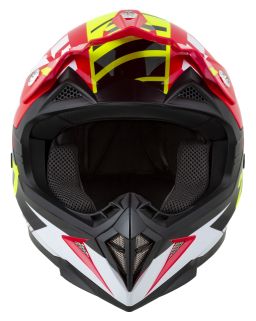 Prilba X1.9 TARGA, ZED (červená/žlutá fluo/černá/bílá) 2025