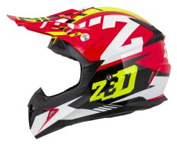 Prilba X1.9 TARGA, ZED (červená/žlutá fluo/černá/bílá) 2025