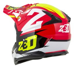 Prilba X1.9 TARGA, ZED (červená/žlutá fluo/černá/bílá) 2025