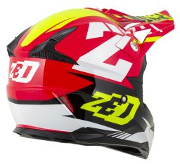 Prilba X1.9 TARGA, ZED (červená/žlutá fluo/černá/bílá) 2025