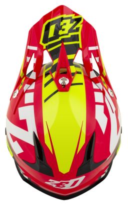 Prilba X1.9 TARGA, ZED (červená/žlutá fluo/černá/bílá) 2025