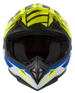 Prilba X1.9 TARGA, ZED (žltá fluo/modrá/černá/bílá) 2025
