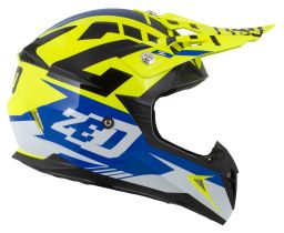 Prilba X1.9 TARGA, ZED (žltá fluo/modrá/černá/bílá) 2025