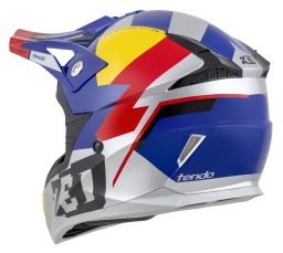 Prilba X1.9 TENDO, ZED (modrá perleť/červená/žlutá/stříbrná) 2025