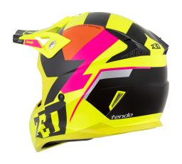 Prilba X1.9 TENDO, ZED (žltá fluo/růžová/oranžová/černá) 2025